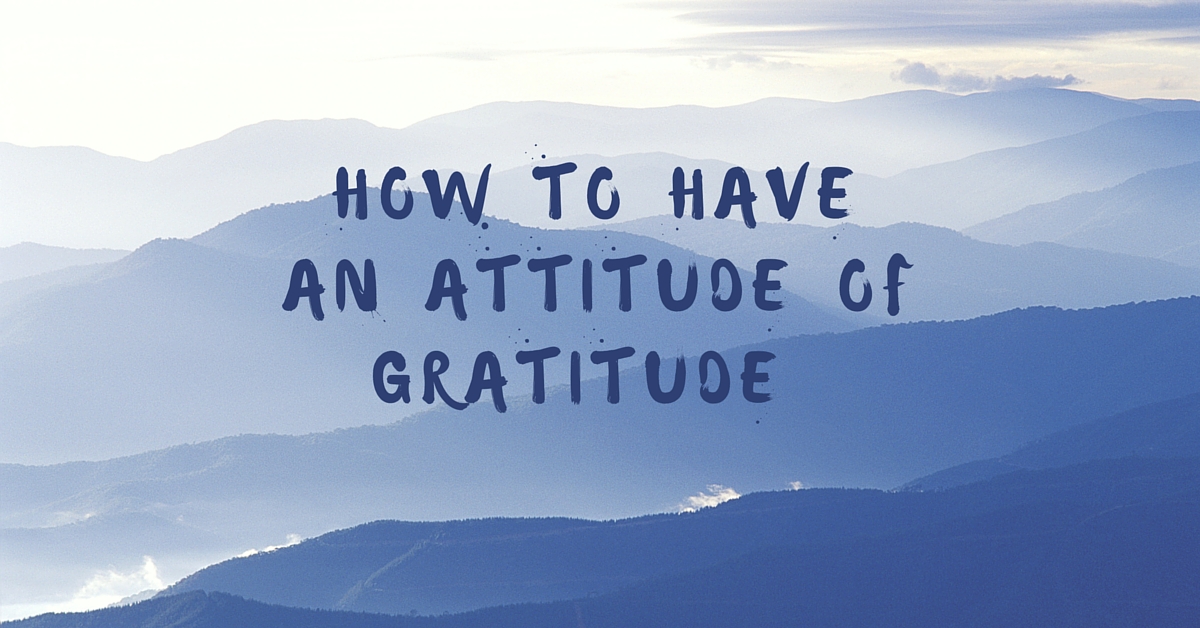 Attitude of gratitude